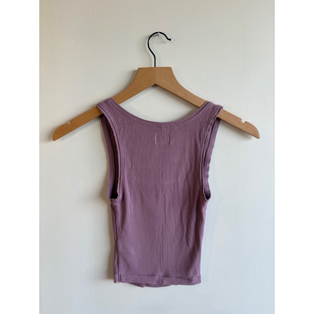 BDG Lavender Ribbed Tank Top - Picture 2 of 6